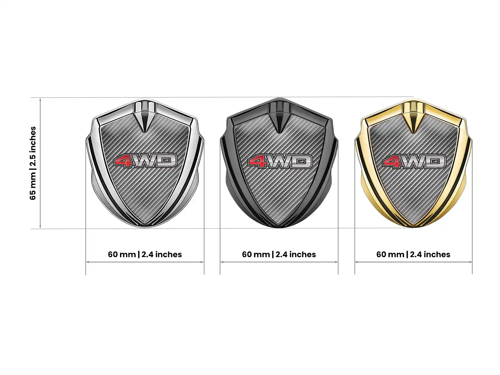 Emblem Car Badge Luxury Finish Alloy Design